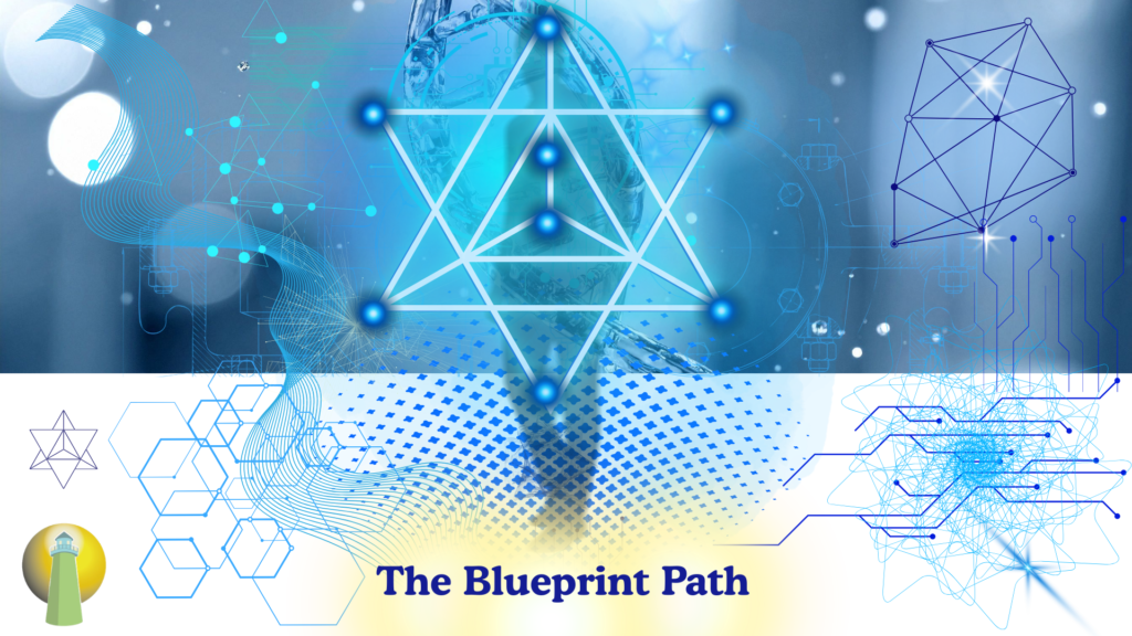 Représentation symbolique du Blueprint énergétique en cours de nettoyage et de ré-encodage avec de nouvelles fréquences alignées.