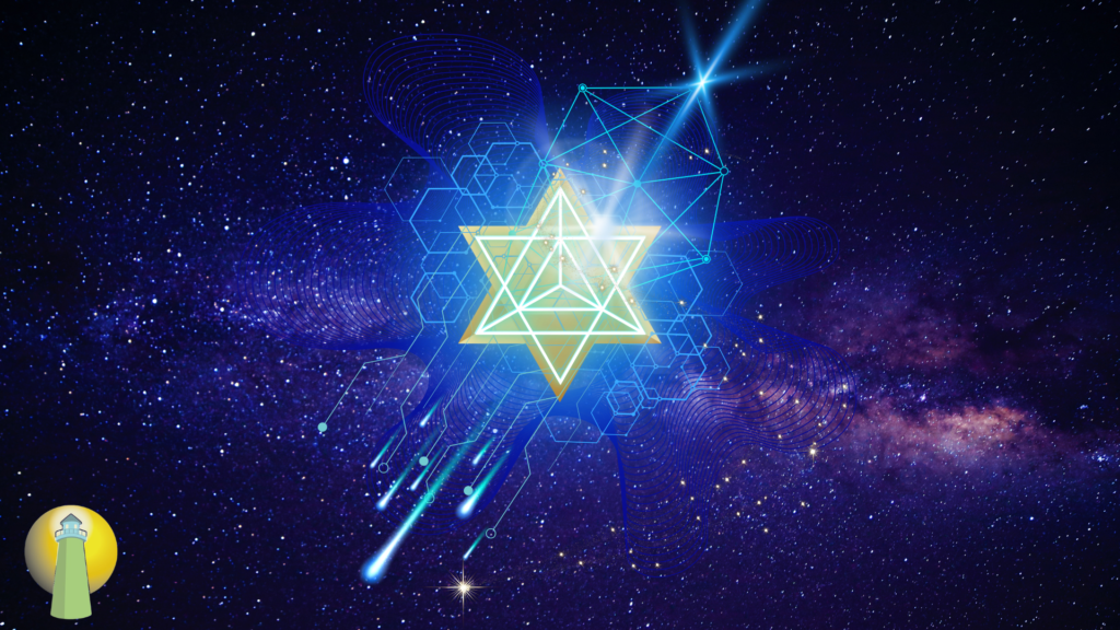 Œuvre énergétique symbolisant l’intégration de nouvelles fréquences souveraines dans le Blueprint.